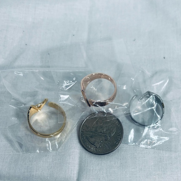 Golden A Initial Personalized Ring Cuff Trending Influencer  Style Staple - Picture 9 of 9